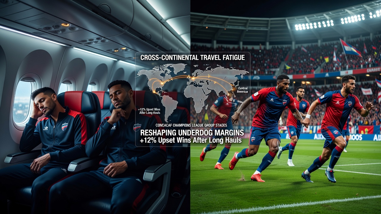Teams traveling across CONCACAF regions experiencing fatigue during Champions League matches
