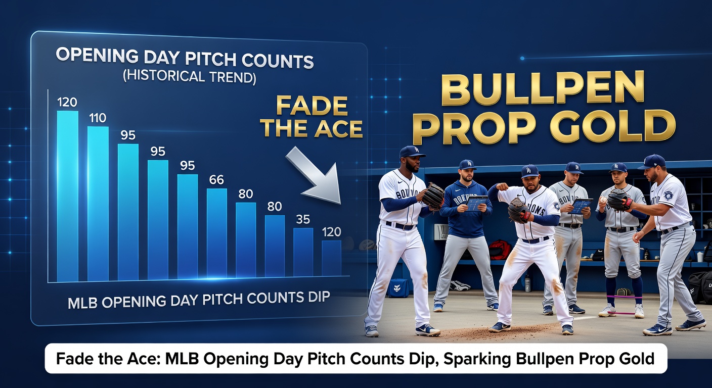 Bullpen pitchers high-fiving after an Opening Day save, with scoreboard showing early starter exit