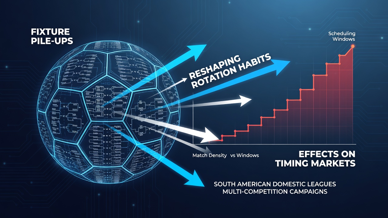 South American football clubs managing congested fixture schedules during multi-competition campaigns