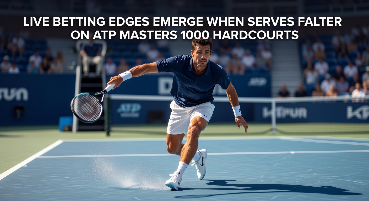 Close-up of a tennis player double-faulting on hardcourt, with the crowd reacting in the background