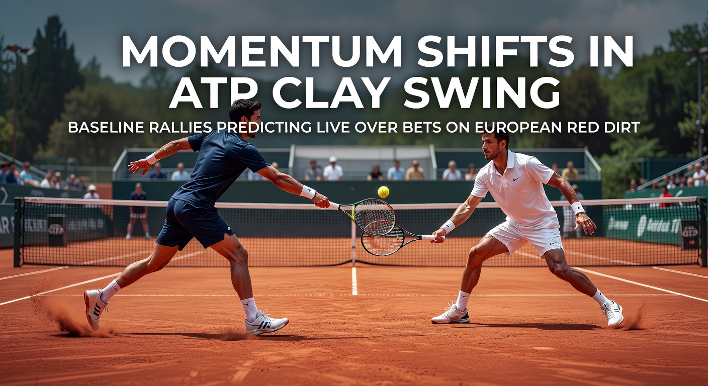 ATP players locked in a grueling baseline rally on the red clay courts of Monte Carlo during a momentum-charged Masters 1000 match