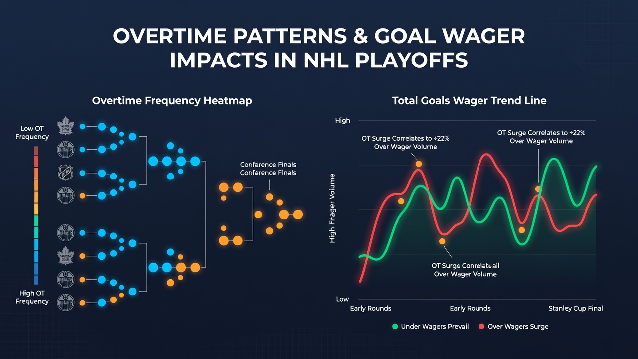 Detailed breakdown of NHL playoff goal totals in overtime scenarios