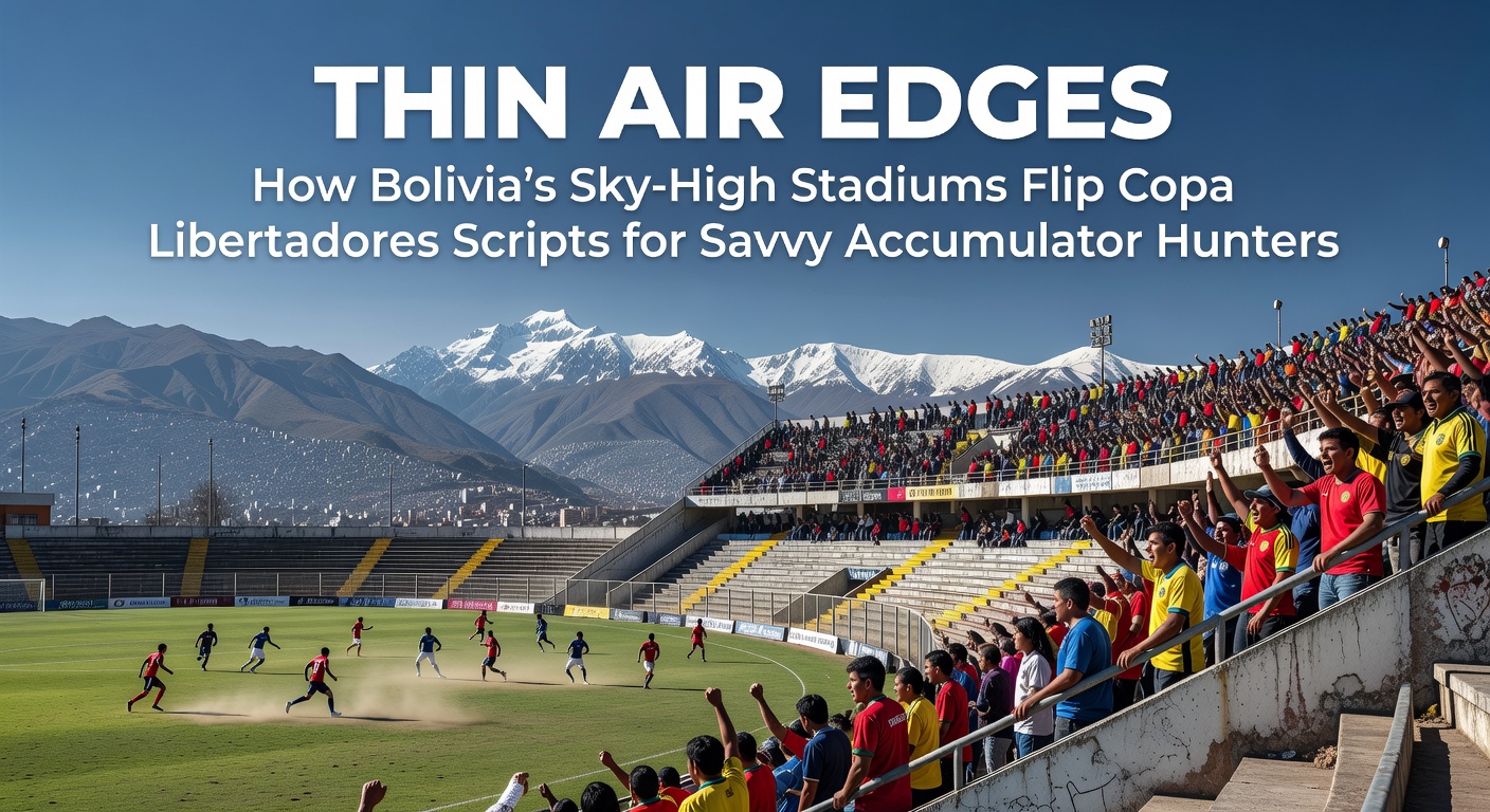 Aerial view of Estadio Hernando Siles in La Paz, Bolivia, nestled high in the Andes with thin air challenging visiting teams in Copa Libertadores clashes